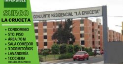 VENTA DEPARTAMENTO LA CRUCETA – SURCO