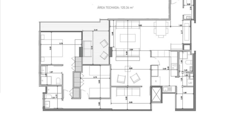 En Venta moderno y lindo dpto. 120 m2. con terraza y balcón Ubicado en la emblemática avenida Arequipa – Miraflores