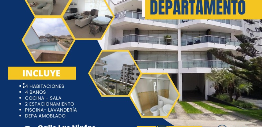 EN VENTA HERMOSO DÚPLEX AMOBLADO EN SANTA MARIA DEL MAR