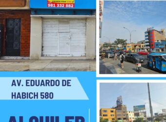 LOCAL COMERCIAL EN ALQUILER EN AV. EDUARDO DE HABICH SMP