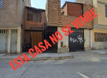 Casa en el agustino NO SE VENDE