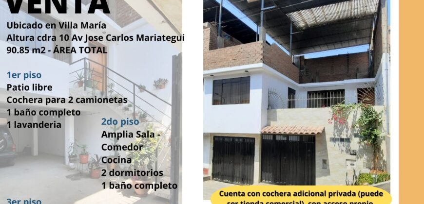 CASA DE 3 PISOS EN VENTA