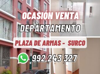 Ocasión en venta hermoso departamento Surco