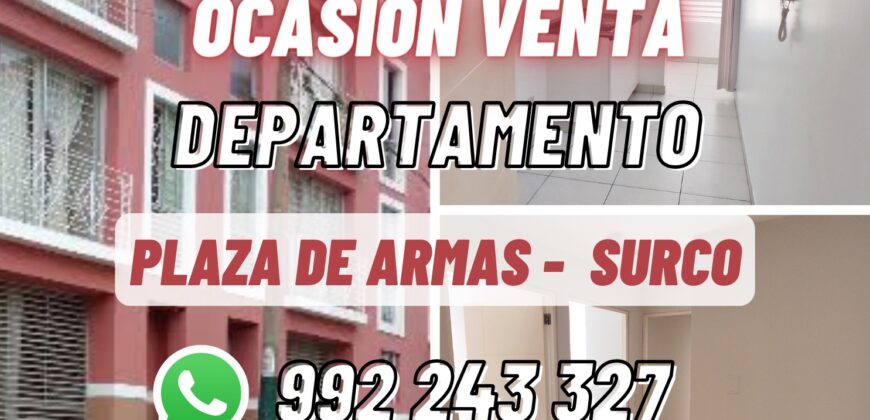 Ocasión en venta hermoso departamento Surco