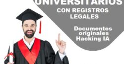 Titulos universitarios legalizados