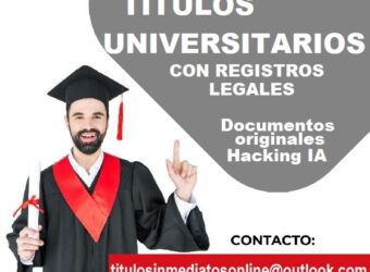 Titulos universitarios legalizados