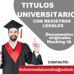 Titulos universitarios y tecnicos registrados