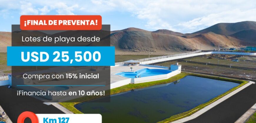 VENTA DE LOTES EN CONDOMINIO DE PLAYA