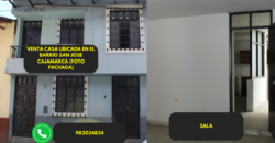 Venta de una Casa ubicada en el barrio San José en la ciudad de Cajamarca