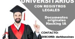 TITULOS UNIVERSITARIOS REGISTRADOS