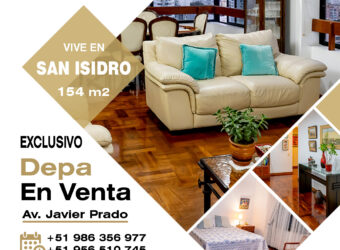 SE VENDE DEPARTAMENTO EN SAN ISIDRO