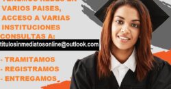 TITULOS UNIVERSITARIOS CON REGISTROS