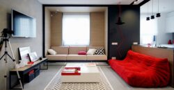 Apartamento de lujo de una habitación con balcón