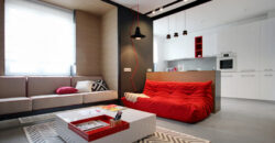 Apartamento de lujo de una habitación con balcón