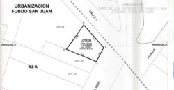 SE VENDE TERRENO 150 MTS2 SANTIAGO DE SURCO EN ESQUINA