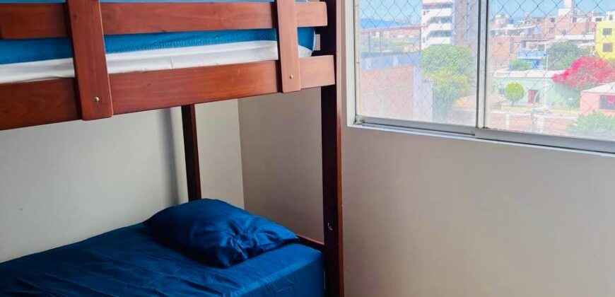 ALQUILO DEPARTAMENTO AMOBLADO EN SAN MIGUEL – CERCA A PLAZA SAN MIGUEL – Cel. 975320085